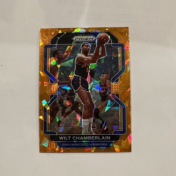 Trading Card - Wilt Chamberlain - Gold Holographic prizm mint - Picture 1 of 3